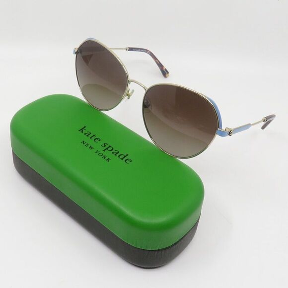 Kate Spade New Octavia/G/S LKS Gold-Blue/Brown Gradient Sunglasses. - Picture 1 of 10
